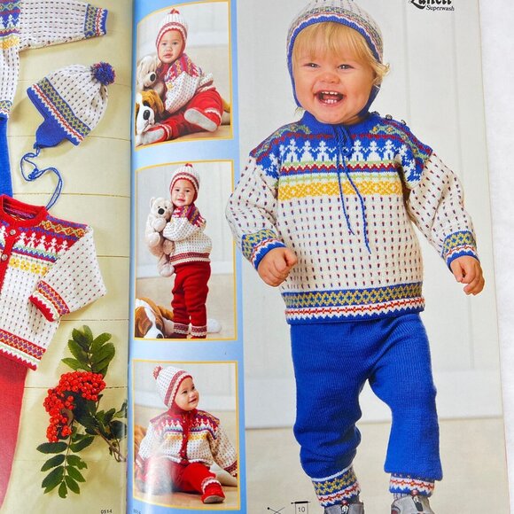 Sandnes Lanett Baby Knitting Pattern Book 0514 Toddler SandnesGarn Norwegian 0-4 - Picture 14 of 16